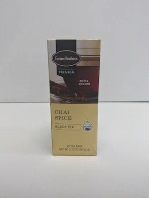 Farmer Brothers Premium: Chai Spice Hot Tea, 2/25 Ct Tea Boxes 2 Farmer Brothers Premium: Chai Spice Hot Tea, 2/25 Ct Tea Boxes - Image 2