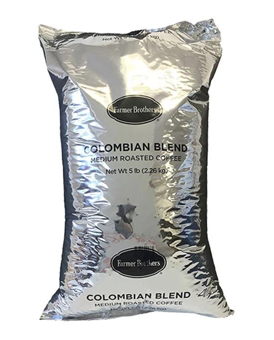Farmer Brothers Colombian Blend Coffee Bean (1 Bag/5 Lbs) 1 Farmer Brothers Colombian Blend Coffee Bean (1 Bag/5 Lbs)