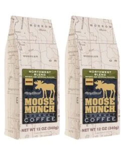 Harry & David Northwest Blend Moose Munch Ground Coffee - 2 Bags(12 Oz Each)
