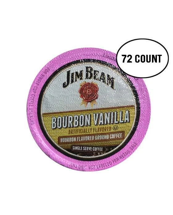 Jim Beam Bourbon Vanilla K-cup Single Serve Coffee, 72 Count 1 Jim Beam Bourbon Vanilla K-cup Single Serve Coffee, 72 Count