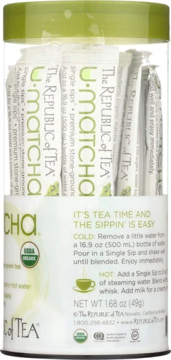 Republic Organic U Matcha Single Sips® Tea 14ct. -Food And Beverage Store RepublicSingleSipsUMatcha 3 80663.1606939206
