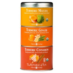 Republic Organic Turmeric Stackable Tea Tin Tea Bags 36ct.