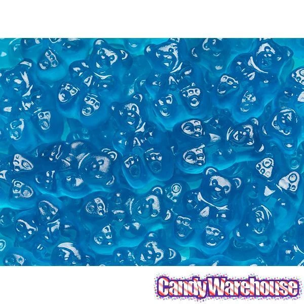 Albanese Blue Raspberry Gummy Bears: 5LB Bag 2 Albanese Blue Raspberry Gummy Bears: 5LB Bag - Image 2