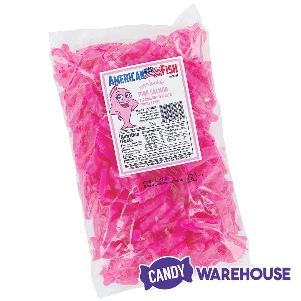 American Fish Chewy Candy - Pink: 5LB Bag 3 American Fish Chewy Candy - Pink: 5LB Bag - Image 3