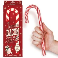 Archie McPhee Jumbo Bacon Candy Cane