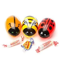 Bee International Critter Plastic Easter Eggs With Candy: 12-Piece Pack