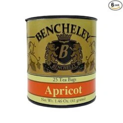 Bencheley Apricot Tea, 25 Tea Bags (1.46 Oz) -Food And Beverage Store bencheley apricot tea1 1