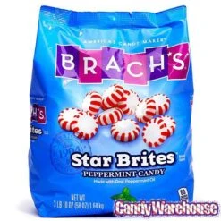 Brach's Peppermint Star Brites Mints Candy: 300-Piece Bag -Food And Beverage Store brach s peppermint star brites mints candy 300 piece bag candy warehouse 3