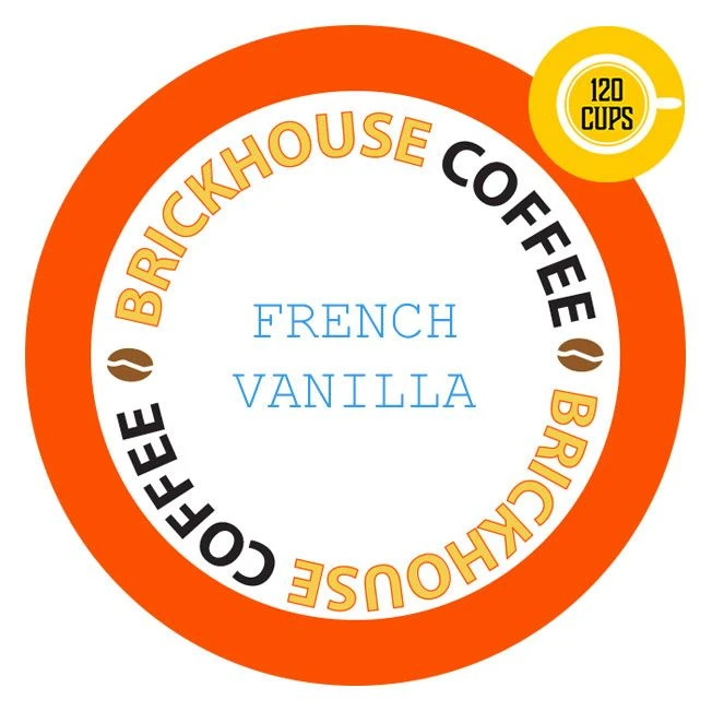 Brickhouse Single Serve Coffee, French Vanilla, 120 Count 1 Brickhouse Single Serve Coffee, French Vanilla, 120 Count
