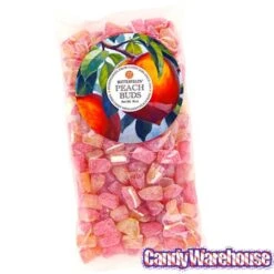 Butterfields Buds Hard Candy - Peach: 1LB Bag -Food And Beverage Store butterfields buds hard candy peach 1lb bag candy warehouse 3
