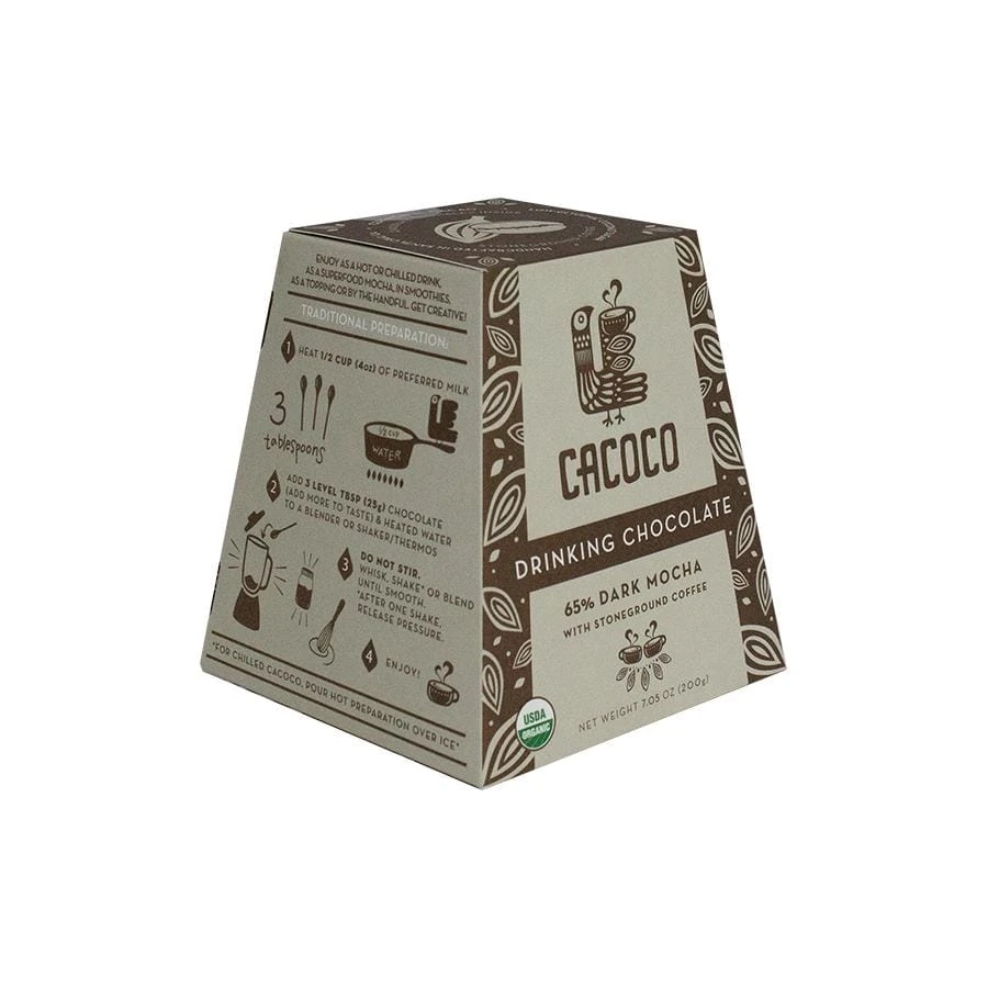 Coracao Confections Cacoco Drinking Chocolate 65% Mocha Dark 1 Coracao Confections Cacoco Drinking Chocolate 65% Mocha Dark