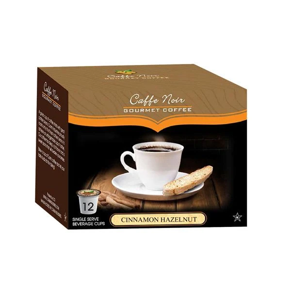Caffe Noir Gourmet Coffee Cinnamon Hazelnut, Single Serve Beverage Cups, 6 Box 12 Count Each 2 Caffe Noir Gourmet Coffee Cinnamon Hazelnut, Single Serve Beverage Cups, 6 Box 12 Count Each - Image 2