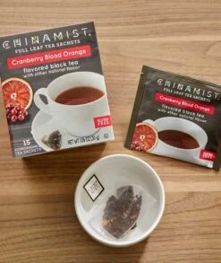 China Mist - Cranberry Blood Orange Organic Black Full Leaf Tea Sachet, 15 Count -Food And Beverage Store china mist cranberry blood orange organic black full leaf tea sachet 15 count 1