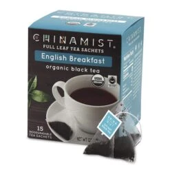 China Mist - English Breakfast Organic Black Full Leaf Tea Sachet, 4 Boxes 15 Count Each 7 China Mist - English Breakfast Organic Black Full Leaf Tea Sachet, 4 Boxes 15 Count Each -Food And Beverage Store china mist english breakfast organic black full leaf tea sachet 15 cnt 1box 1 1