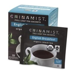 China Mist - English Breakfast Organic Black Full Leaf Tea Sachet, 4 Boxes 15 Count Each 6 China Mist - English Breakfast Organic Black Full Leaf Tea Sachet, 4 Boxes 15 Count Each -Food And Beverage Store china mist english breakfast organic black full leaf tea sachet 15 cnt box 1 1