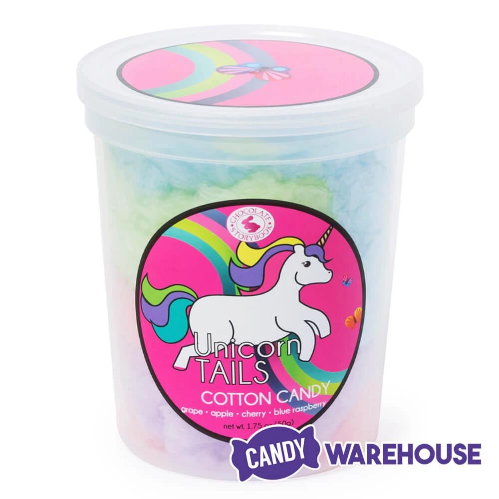 Chocolate Storybook Cotton Candy - Unicorn Tail: 1-Ounce Tub 2 Chocolate Storybook Cotton Candy - Unicorn Tail: 1-Ounce Tub - Image 2