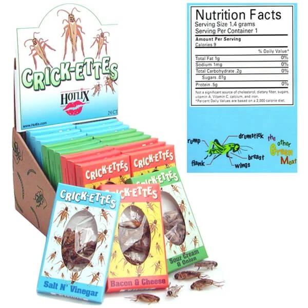 Crickets Snack Packs - 3 Flavor: 24-Piece Box 2 Crickets Snack Packs - 3 Flavor: 24-Piece Box - Image 2