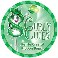 CurlyCutes Petite Crystal Ribbon Pops - Green Lime: 20-Piece Jar 9 CurlyCutes Petite Crystal Ribbon Pops - Green Lime: 20-Piece Jar -Food And Beverage Store curlycutes petite crystal ribbon pops green lime 20 piece jar candy warehouse 5