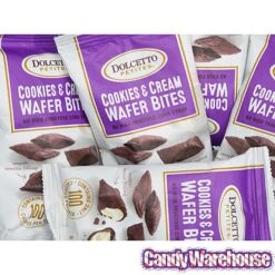 Dolcetto Cookies & Cream-Filled Wafer Bites Packs: 24-Piece Display -Food And Beverage Store dolcetto cookies and cream filled wafer bites packs 24 piece display candy warehouse 4 f7999958 1162 462f 89df 1a878aa98de4