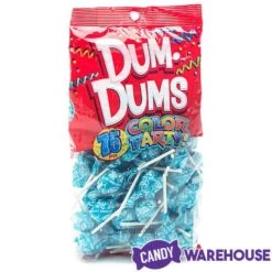 Dum Dums Caribbean Blue Party Pops - Cotton Candy: 75-Piece Bag -Food And Beverage Store dum dums caribbean blue party pops cotton candy 75 piece bag candy warehouse 3