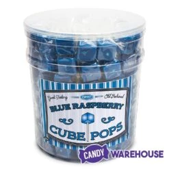 Espeez Cube Pop - Blue Raspberry: 100-Piece Tub -Food And Beverage Store espeez cube pop blue raspberry 100 piece tub candy warehouse 3