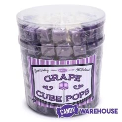 Espeez Cube Pop - Grape: 100-Piece Tub -Food And Beverage Store espeez cube pop grape 100 piece tub candy warehouse 3