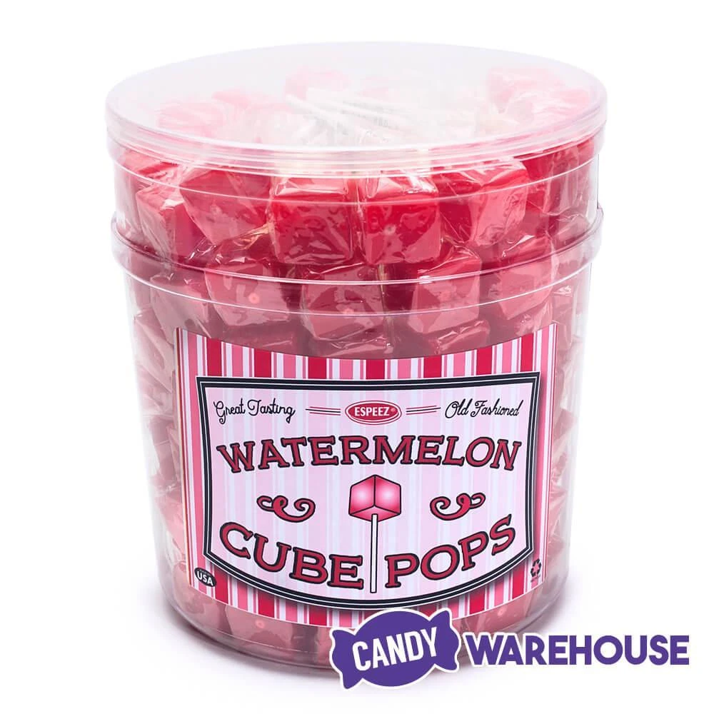 Espeez Cube Pop - Watermelon: 100-Piece Tub 3 Espeez Cube Pop - Watermelon: 100-Piece Tub - Image 3