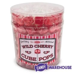 Espeez Cube Pop - Wild Cherry: 100-Piece Tub -Food And Beverage Store espeez cube pop wild cherry 100 piece tub candy warehouse 3