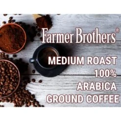Farmer Brothers Medium Roast 100% Arabica Ground Coffee, 1/5 Lb Bag -Food And Beverage Store farmer brothers arabica ground coffee2