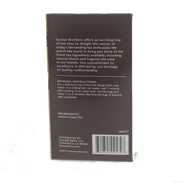 Farmer Brothers Premium Jasmine Green Hot Tea, 6/25 Ct Tea Boxes 3 Farmer Brothers Premium Jasmine Green Hot Tea, 6/25 Ct Tea Boxes - Image 3