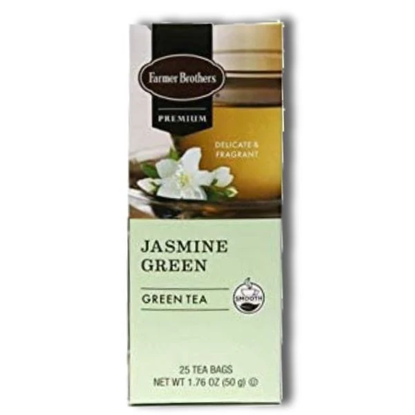 Farmer Brothers Premium Jasmine Green Hot Tea, 6/25 Ct Tea Boxes 2 Farmer Brothers Premium Jasmine Green Hot Tea, 6/25 Ct Tea Boxes - Image 2