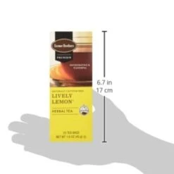 Farmer Brothers Premium Lively Lemon Hot Tea, 6/25 Ct Tea Boxes -Food And Beverage Store fbliveltlemon3 1