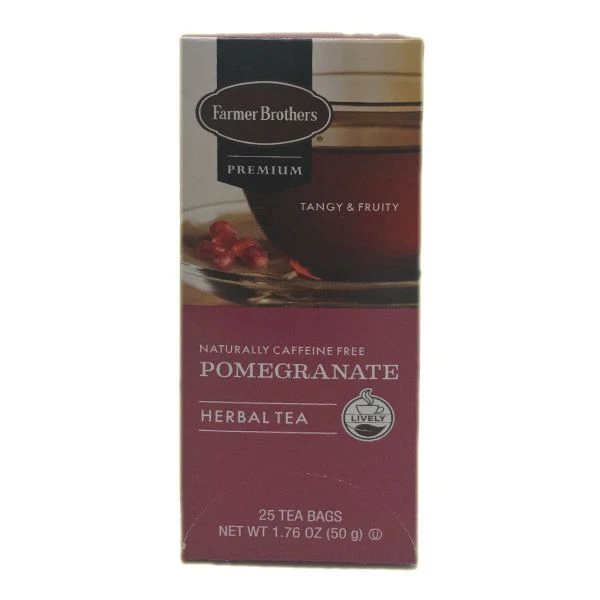 Farmer Brothers Premium: Pomegranate Hot Tea, 2/25 Ct Tea Boxes 2 Farmer Brothers Premium: Pomegranate Hot Tea, 2/25 Ct Tea Boxes - Image 2