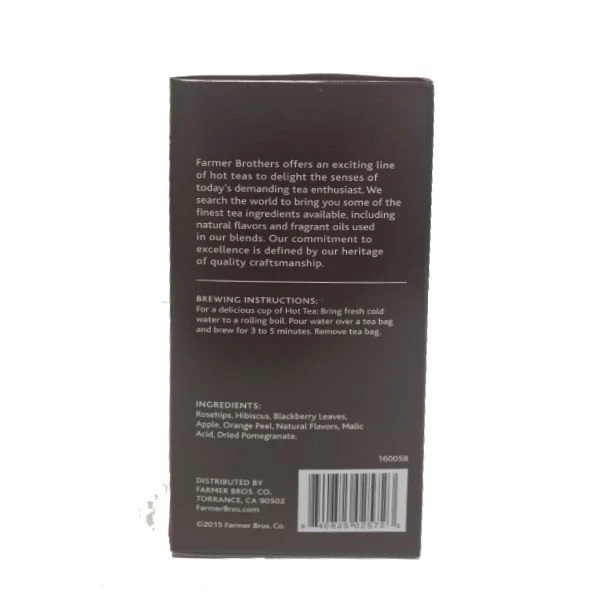 Farmer Brothers Premium: Pomegranate Hot Tea, 2/25 Ct Tea Boxes 4 Farmer Brothers Premium: Pomegranate Hot Tea, 2/25 Ct Tea Boxes - Image 4