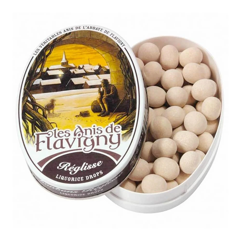 Flavigny Pastilles Candy Tins - Liquorice: 8-Piece Box 1 Flavigny Pastilles Candy Tins - Liquorice: 8-Piece Box