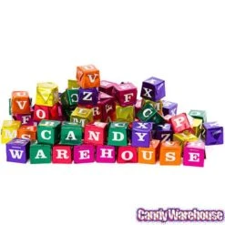 Foiled Chocolate And Hazelnut ABC Blocks Candy: 145-Piece Tub -Food And Beverage Store foiled chocolate and hazelnut abc blocks candy 145 piece tub candy warehouse 4