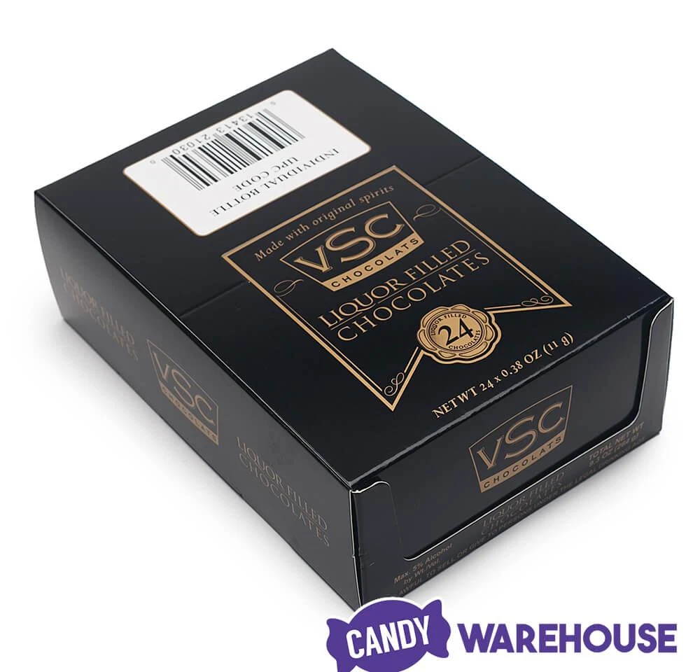 Foiled Chocolate Bottles With Liquor Filling: 24-Piece Display 3 Foiled Chocolate Bottles With Liquor Filling: 24-Piece Display - Image 3