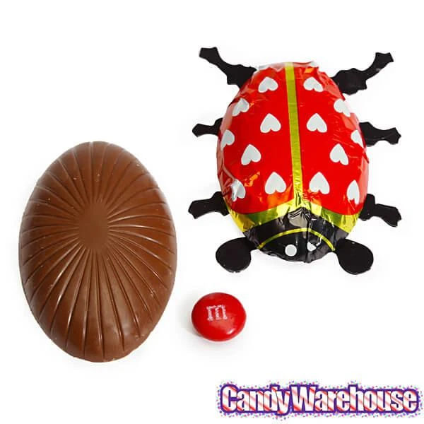 Foiled Milk Chocolate Lady Bugs: 36-Piece Display 2 Foiled Milk Chocolate Lady Bugs: 36-Piece Display - Image 2