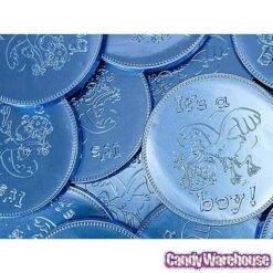 Fort Knox It's A Boy Foiled Milk Chocolate 4-Inch Medallions: 20-Piece Box -Food And Beverage Store fort knox it s a boy foiled milk chocolate 4 inch medallions 20 piece box candy warehouse 4