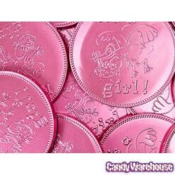 Fort Knox It's A Girl Foiled Milk Chocolate 4-Inch Medallions: 20-Piece Box -Food And Beverage Store fort knox it s a girl foiled milk chocolate 4 inch medallions 20 piece box candy warehouse 4