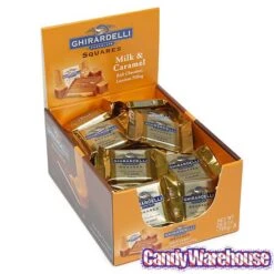 Ghirardelli Milk Chocolate With Caramel Filling Squares: 50-Piece Box -Food And Beverage Store ghirardelli milk chocolate with caramel filling squares 50 piece box candy warehouse 3 e4f2247f 8313 4b4d 9439 5a95b0a12a8f