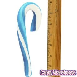 Giant 2-Ounce Blueberry Candy Canes: 12-Piece Box -Food And Beverage Store giant 2 ounce blueberry candy canes 12 piece box candy warehouse 3