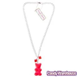 Giant Gummy Bear Necklace - Red -Food And Beverage Store giant gummy bear necklace red candy warehouse 4