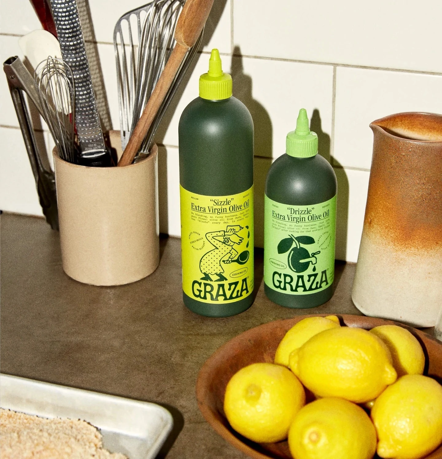 Graza Co. Squeeze "Drizzle" And "Sizzle" Olive Oil Set 6 Graza Co. Squeeze "Drizzle" And "Sizzle" Olive Oil Set - Image 6