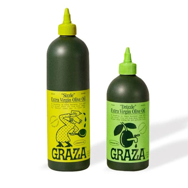 Graza Co. Squeeze "Drizzle" And "Sizzle" Olive Oil Set 1 Graza Co. Squeeze "Drizzle" And "Sizzle" Olive Oil Set