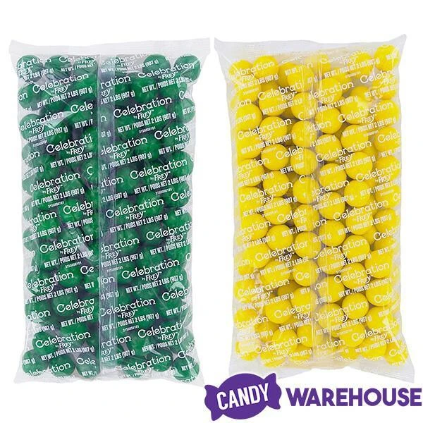 Gumballs Color Combo - Green And Yellow: 4LB Box 2 Gumballs Color Combo - Green And Yellow: 4LB Box - Image 2
