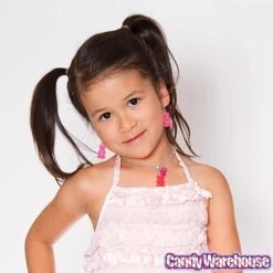 Gummy Bear Earrings - Pink -Food And Beverage Store gummy bear earrings pink candy warehouse 3