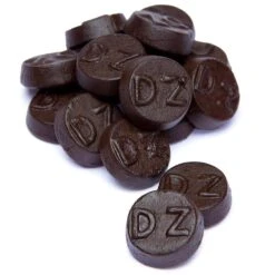 Gustaf's Double Salt Black Licorice Buttons: 1KG Bag