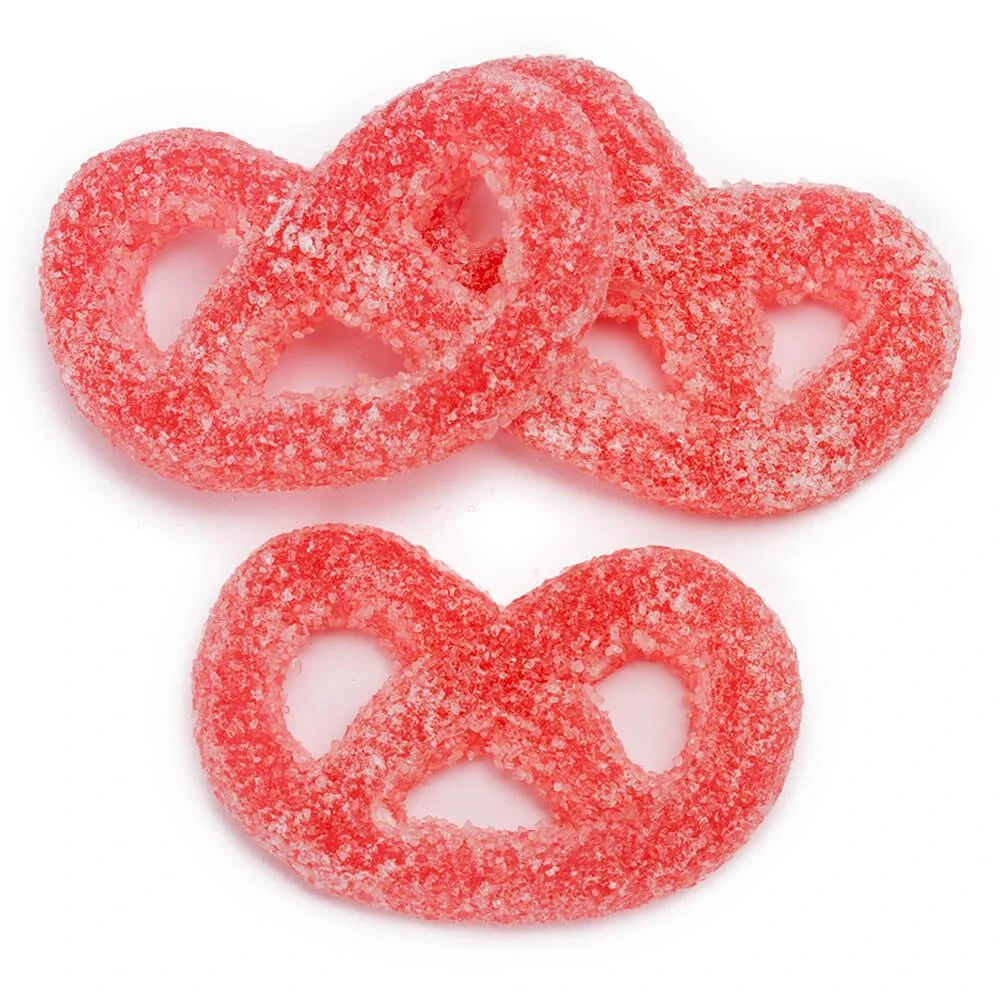 Gustaf's Red Raspberry Jelly Pretzels Candy: 1KG Bag 1 Gustaf's Red Raspberry Jelly Pretzels Candy: 1KG Bag