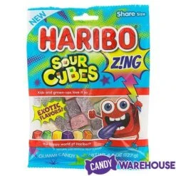 Haribo Zing Sour Cubes Gummy Candy: 3LB Box -Food And Beverage Store haribo zing sour cubes gummy candy 3lb box candy warehouse 5
